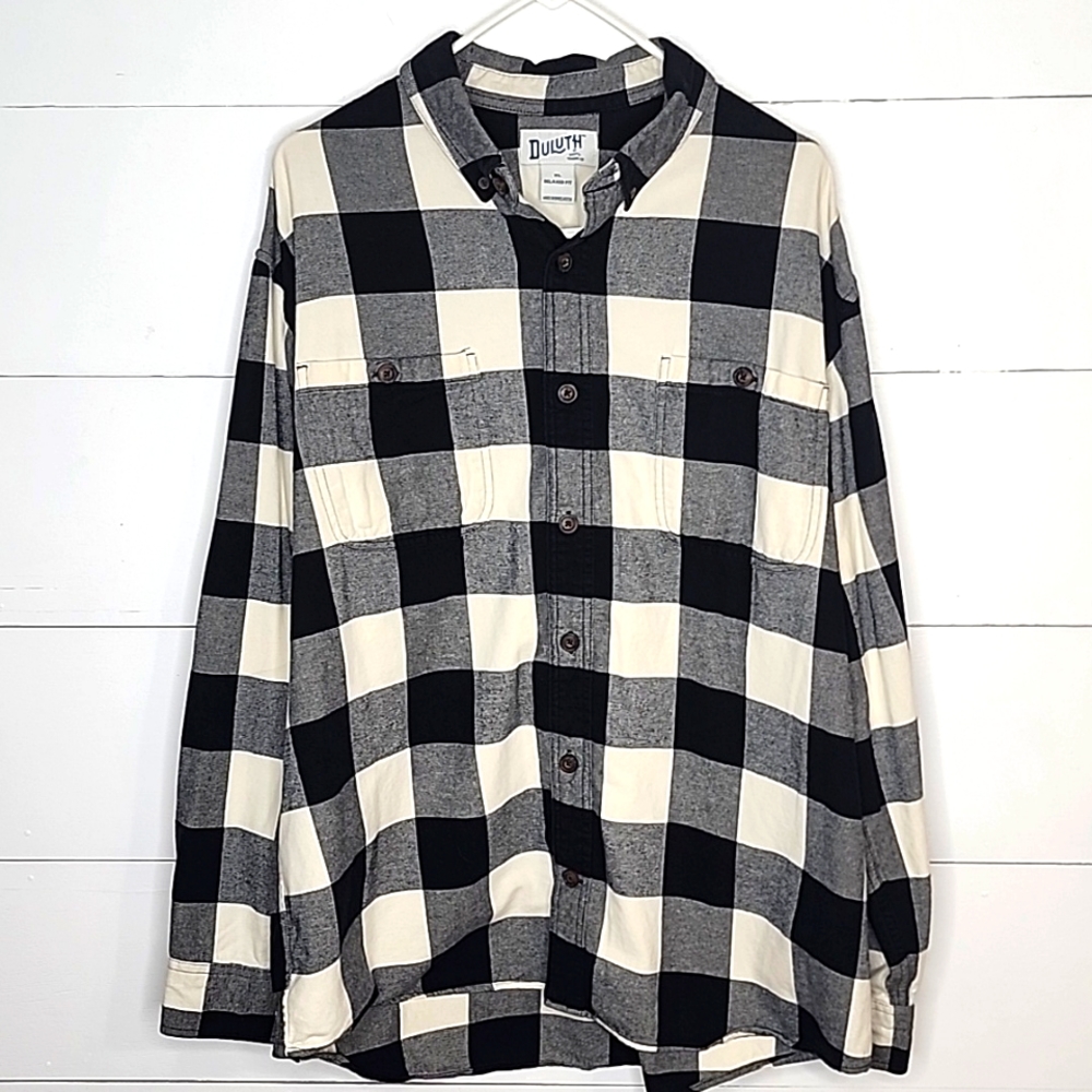 Duluth Trading Company Men’s Burlyweight Flannel Relaxed Fit Shirt XL